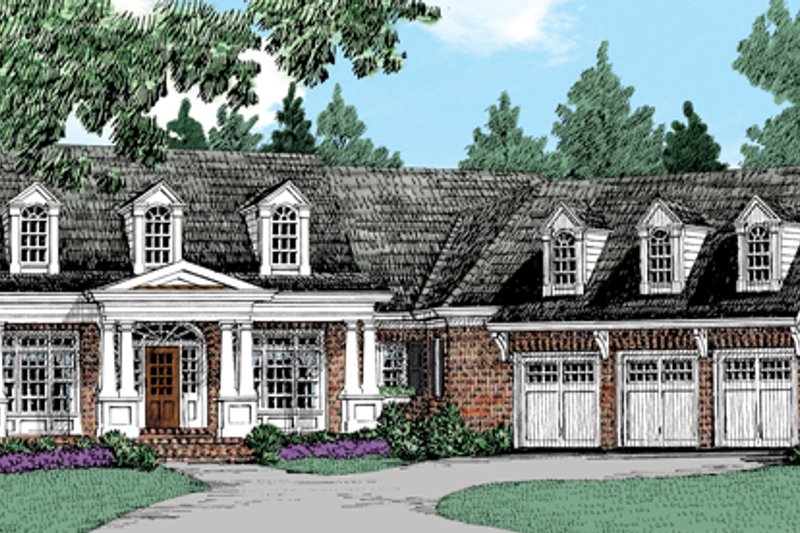 Home Plan - Exterior - Front Elevation 5 for Traditional House Plan #927-958 - 4 bed, 3.5 bath
