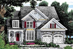 Country Exterior - Front Elevation Plan #927-892