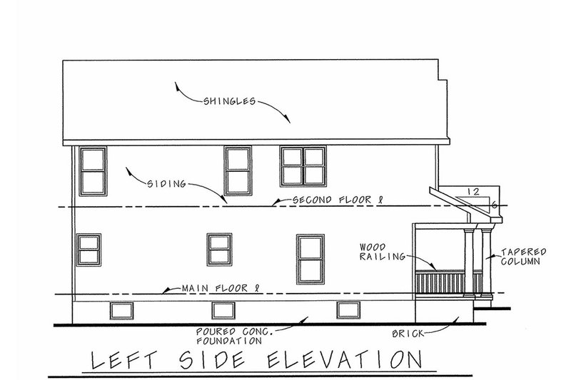 Dream House Plan - Exterior - Other Elevation for Farmhouse House Plan #20-2622 - 3 bed, 2.5 bath