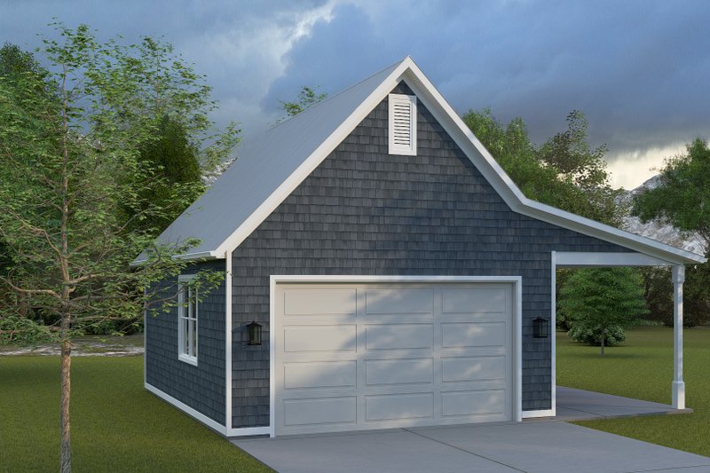 House Design - Exterior - Front Elevation 4 for Bungalow House Plan #1060-351, 0.5 bath