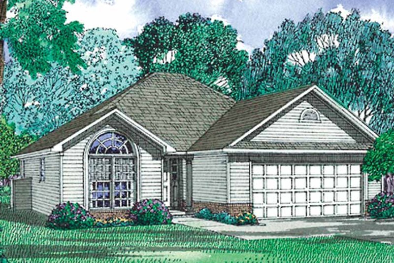 Dream House Plan - Exterior - Front Elevation 3 for Ranch House Plan #17-2975 - 3 bed, 2 bath