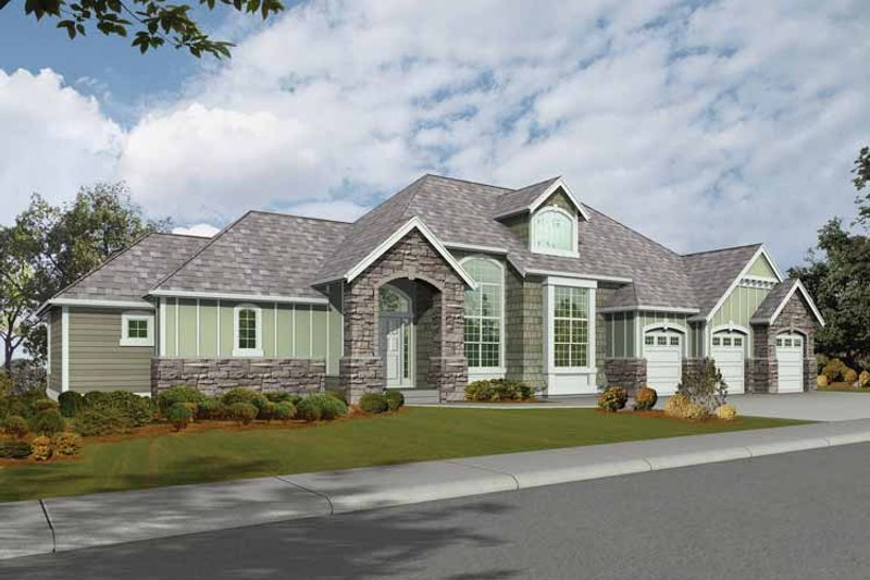 Dream House Plan - Craftsman Exterior - Front Elevation Plan #132-274