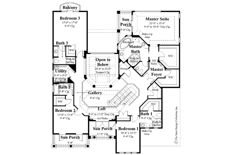 Dream House Plan - Floor Plan - Upper Floor for Classical House Plan #930-290 - 5 bed, 5.5 bath