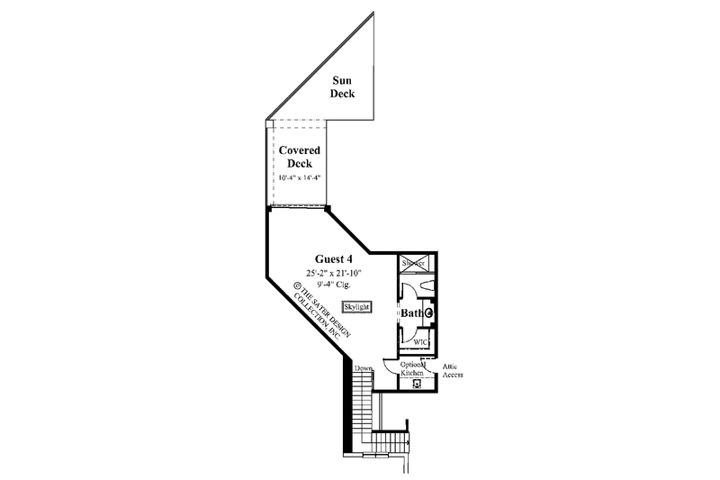 Home Plan - Floor Plan - Upper Floor for Mediterranean House Plan #930-97 - 4 bed, 5.5 bath