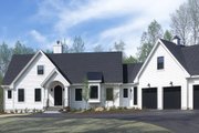 Craftsman Style House Plan - 4 Beds 3.5 Baths 3053 Sq/Ft Plan #928-36 Exterior 