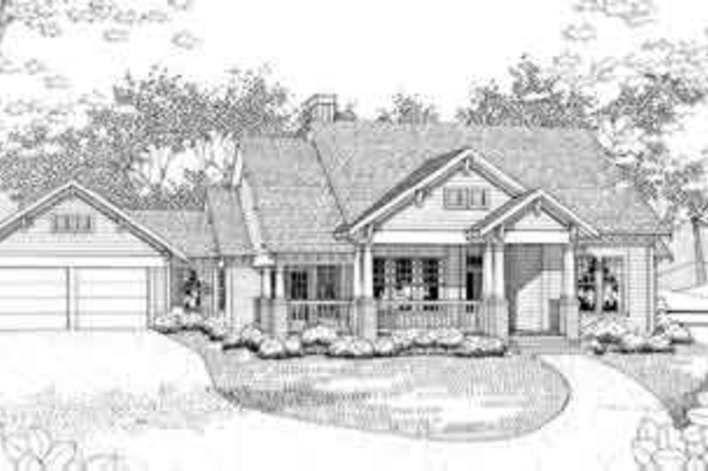House Blueprint - Traditional Exterior - Front Elevation Plan #120-152
