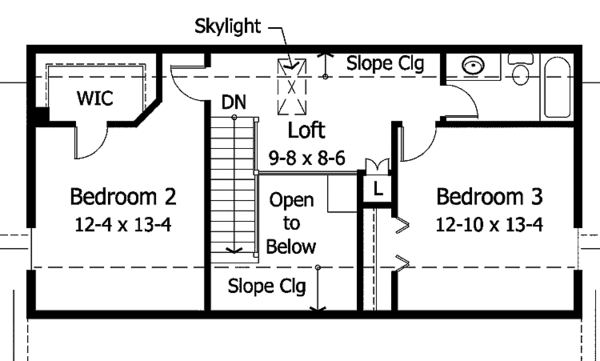 Dream House Plan - Country Floor Plan - Upper Floor Plan #51-743