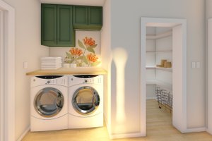Interior - Laundry 1 for Farmhouse House Plan #126-175 - 2 bed, 2 bath