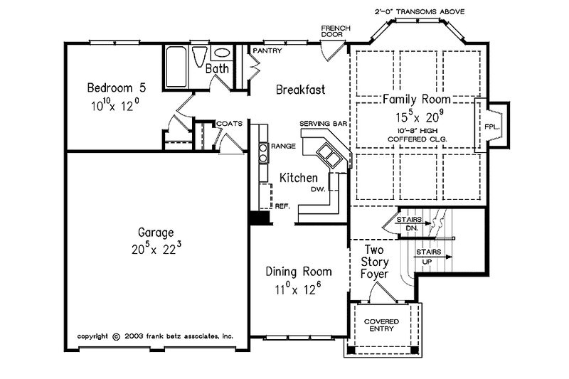 Home Plan - Floor Plan - Main Floor for Colonial House Plan #927-899 - 5 bed, 3 bath
