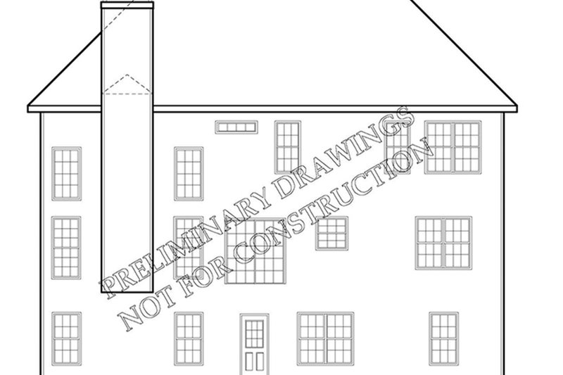 Home Plan - Exterior - Rear Elevation for Colonial House Plan #927-218 - 3 bed, 2.5 bath