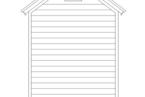 Exterior - Rear Elevation for Country House Plan #932-298, 0 bath