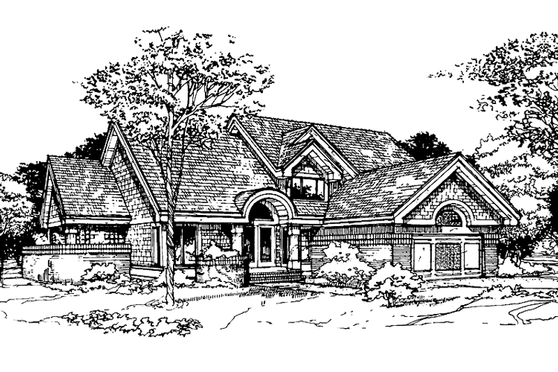 Dream House Plan - Traditional Exterior - Front Elevation Plan #320-692