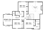 Country Style House Plan - 4 Beds 3.5 Baths 2363 Sq/Ft Plan #929-401 Floor 