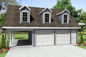 Traditional Exterior - Front Elevation Plan #21-337