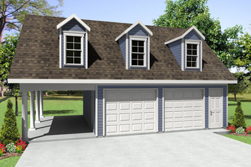 Home Plan - Traditional Exterior - Front Elevation Plan #21-337