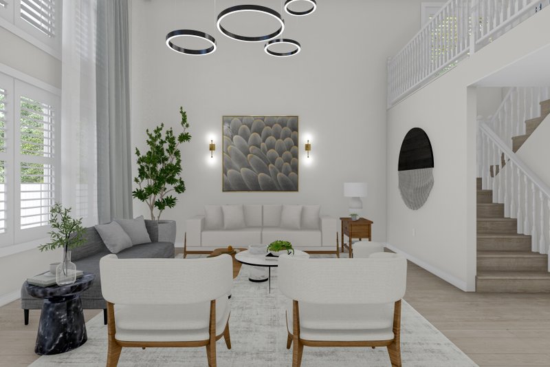 Architectural House Design - Interior - Family Room for Farmhouse House Plan #1060-178 - 4 bed, 2.5 bath