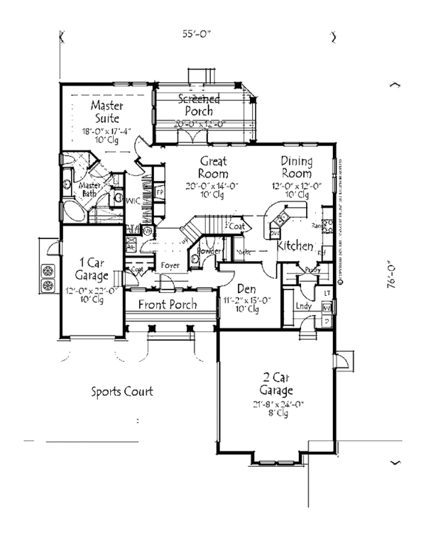 Home Plan - Country Floor Plan - Main Floor Plan #1007-62