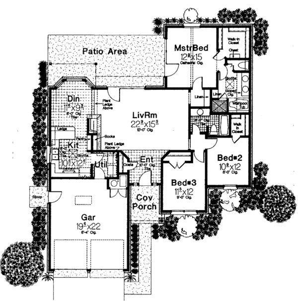 Dream House Plan - Ranch Floor Plan - Main Floor Plan #310-1224
