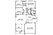 Country Style House Plan - 3 Beds 2 Baths 1768 Sq/Ft Plan #54-193 Floor 