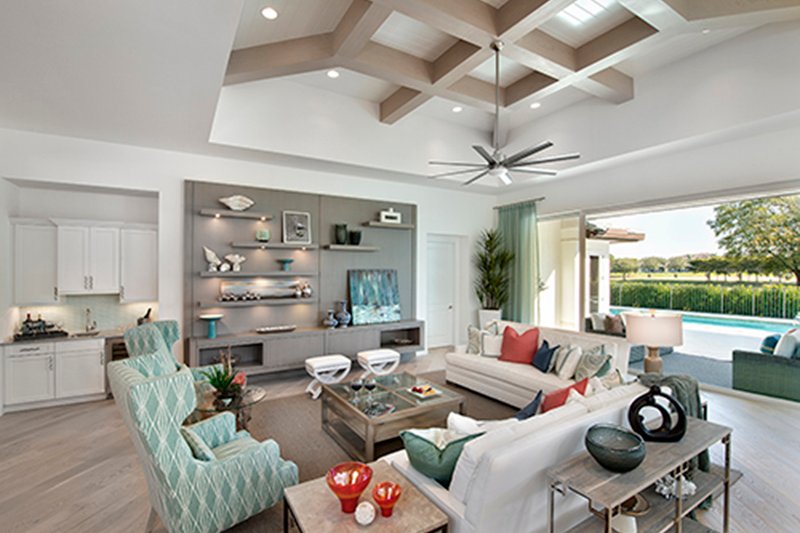 Architectural House Design - Interior - Family Room for Mediterranean House Plan #1017-156 - 3 bed, 3.5 bath