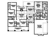 Craftsman Style House Plan - 4 Beds 2.5 Baths 2400 Sq/Ft Plan #21-295 