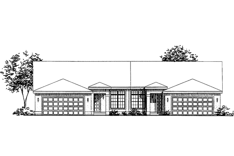 Architectural House Design - Ranch Exterior - Front Elevation Plan #320-966