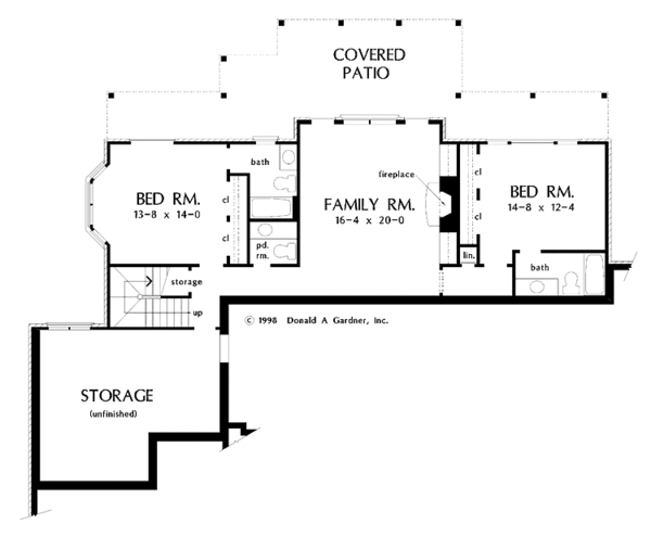 Dream House Plan - Country Floor Plan - Lower Floor Plan #929-326
