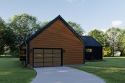 Contemporary Style House Plan - 3 Beds 2 Baths 1186 Sq/Ft Plan #1092-9 