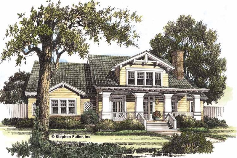 Dream House Plan - Craftsman Exterior - Front Elevation Plan #429-191
