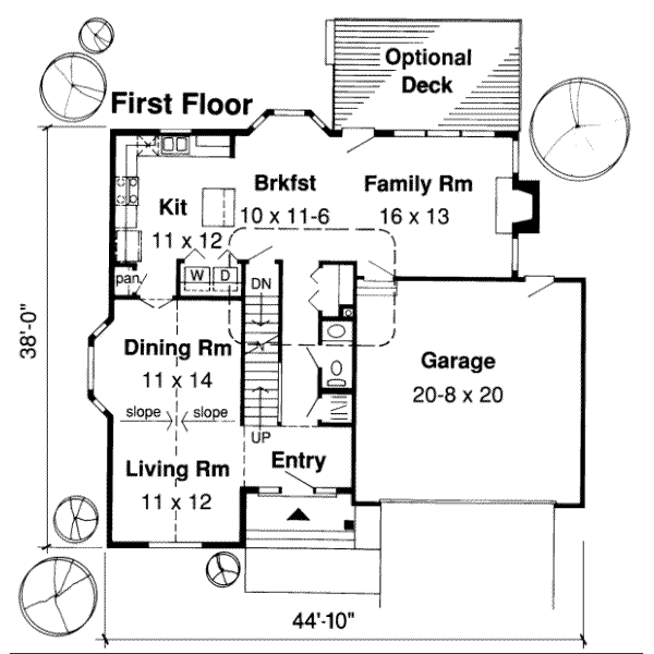 Traditional Floor Plan - Main Floor Plan #312-534