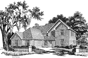 Architectural House Design - Colonial Exterior - Front Elevation Plan #952-12