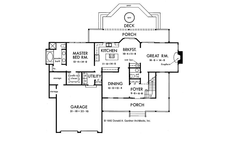 Home Plan - Floor Plan - Main Floor for Victorian House Plan #929-121 - 4 bed, 2.5 bath