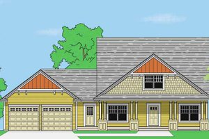 Home Plan - Prairie Exterior - Front Elevation Plan #981-11