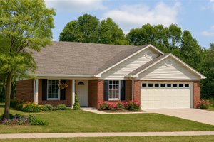 House Blueprint - Traditional Exterior - Front Elevation Plan #17-582