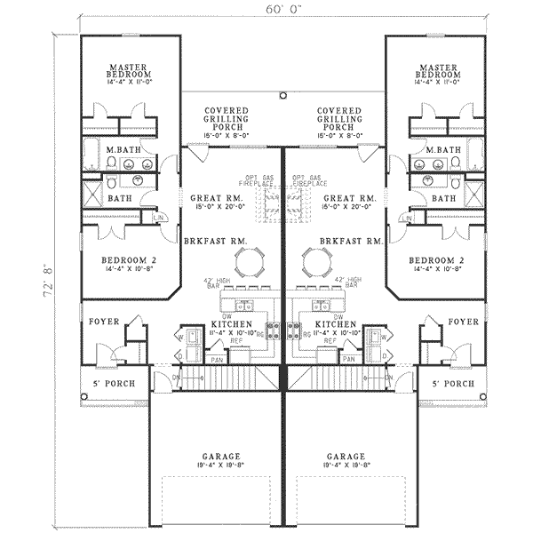 Traditional Floor Plan - Main Floor Plan #17-601