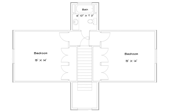 Floor Plan - Other Floor for Cabin House Plan #1060-24 - 3 bed, 2.5 bath