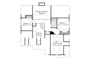 Colonial Style House Plan - 3 Beds 2.5 Baths 1718 Sq/Ft Plan #927-973 