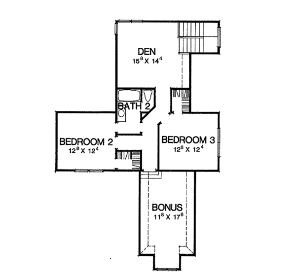 Home Plan - Mediterranean Floor Plan - Upper Floor Plan #472-116