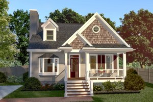 Architectural House Design - Bungalow Exterior - Front Elevation Plan #79-314