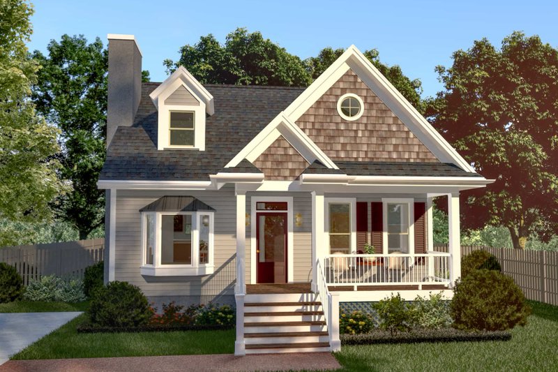 Home Plan - Bungalow Exterior - Front Elevation Plan #79-314