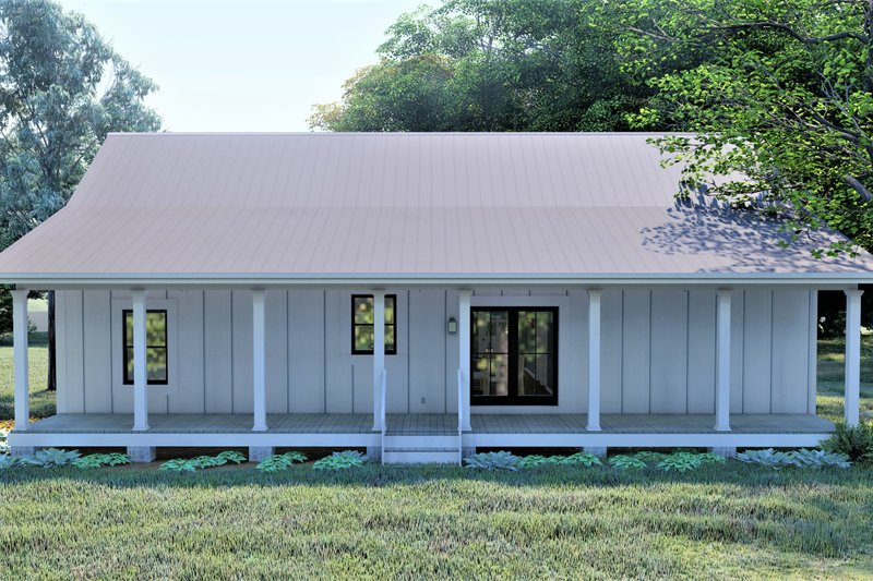 Dream House Plan - Exterior - Rear Elevation 1 for Cottage House Plan #44-247 - 3 bed, 2 bath