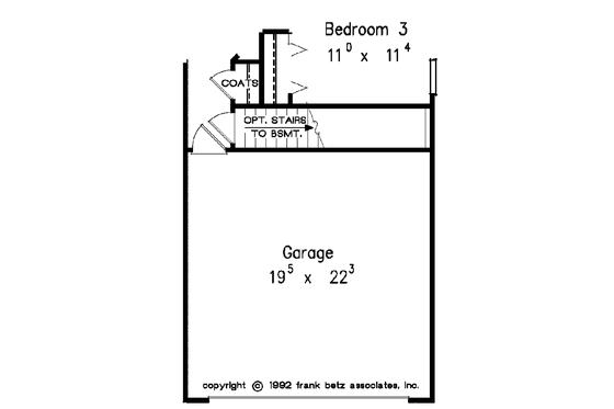 Floor Plan - Other Floor for Mediterranean House Plan #927-63 - 3 bed, 2 bath