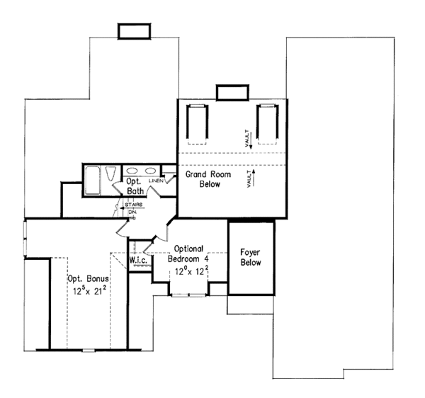 House Design - Colonial Floor Plan - Upper Floor Plan #927-634