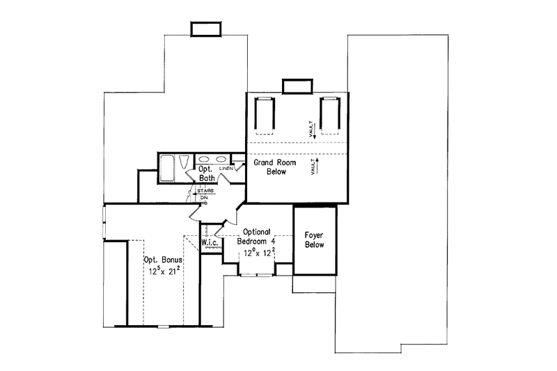 Home Plan - Floor Plan - Upper Floor for Colonial House Plan #927-634 - 4 bed, 2.5 bath