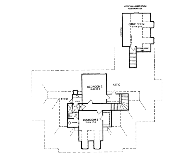 Home Plan - Cottage Floor Plan - Upper Floor Plan #952-97