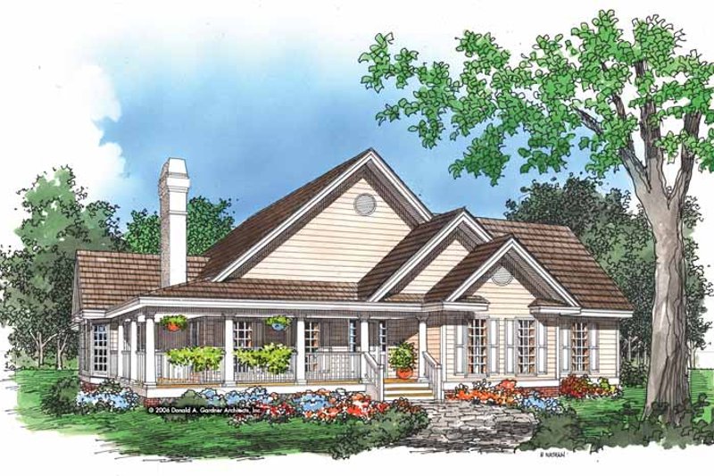 Dream House Plan - Bungalow Exterior - Front Elevation Plan #929-248