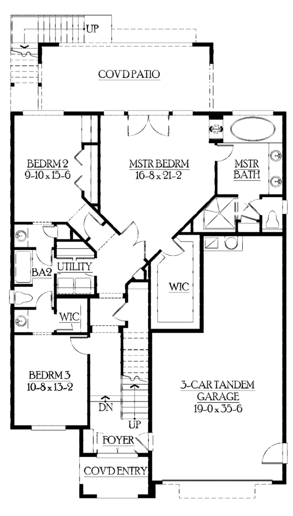 House Design - Contemporary Floor Plan - Main Floor Plan #132-429