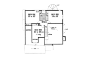 Traditional Style House Plan - 4 Beds 2.5 Baths 1993 Sq/Ft Plan #3-306 