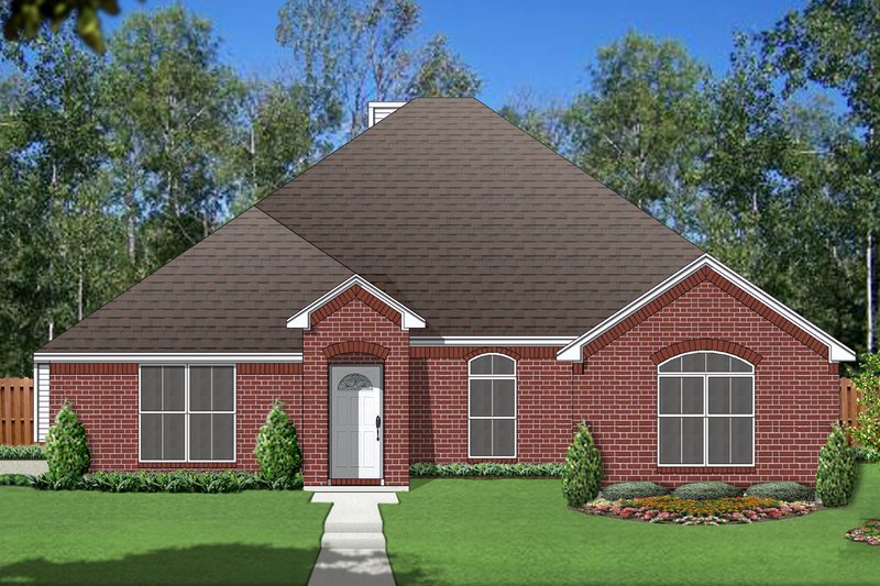 Architectural House Design - Traditional Exterior - Front Elevation Plan #84-586