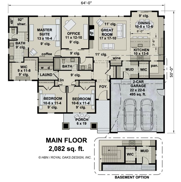 House Plan Design - Traditional Floor Plan - Main Floor Plan #51-1182
